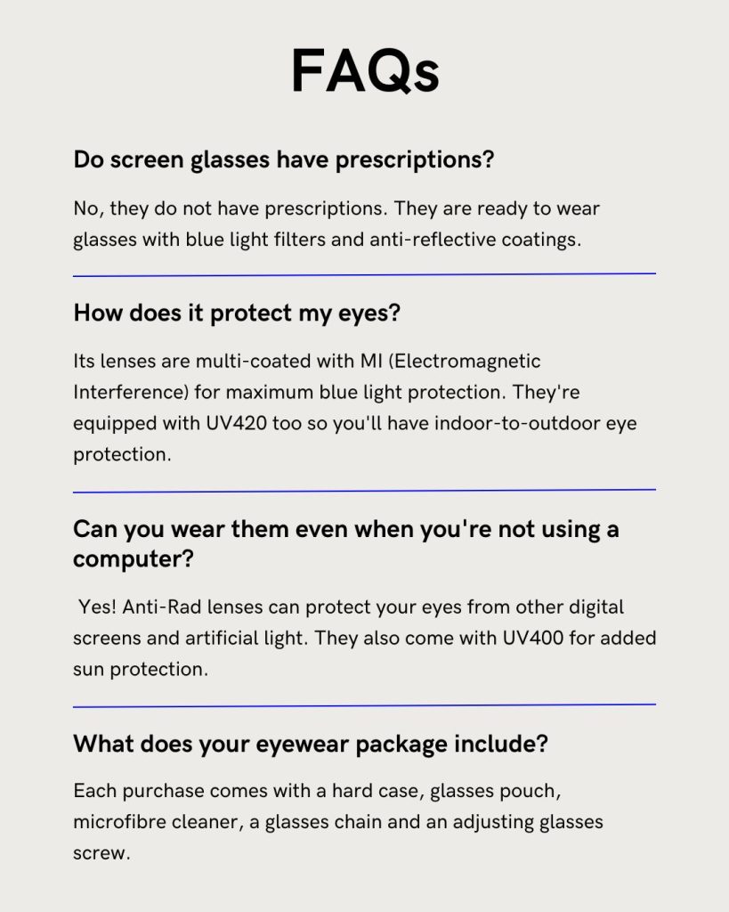 Mint Eyewear UK /Screen Glasses/ Bluelight Glasses / Eyeglasses with Replaceable Lens / Fashion Eyewear / Optical Frame for Men and Women